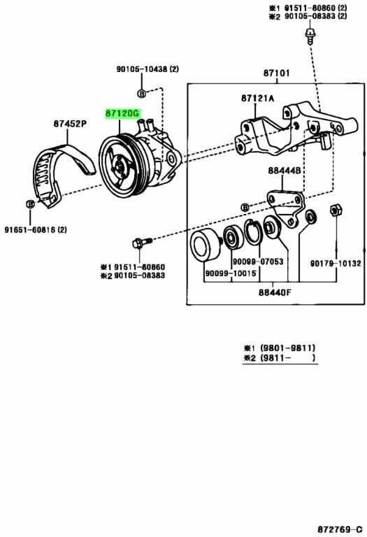 Viscous heater toyota